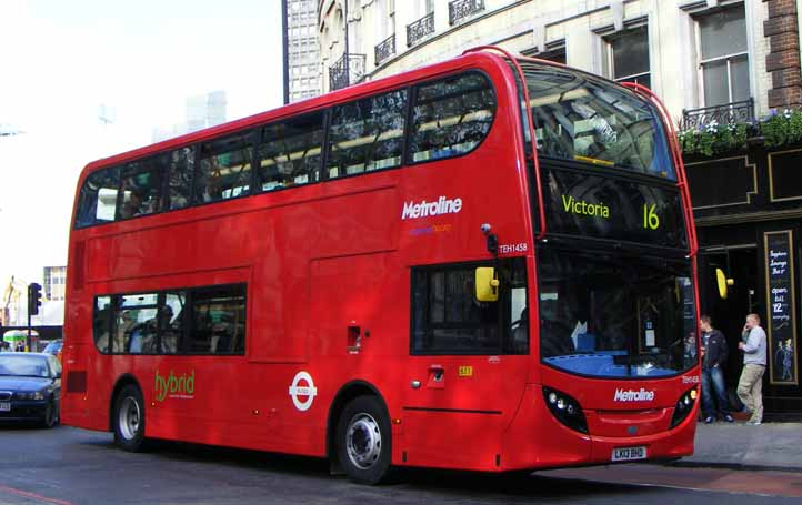 Metroline Alexander Dennis Enviro400H hybrid TEH1458